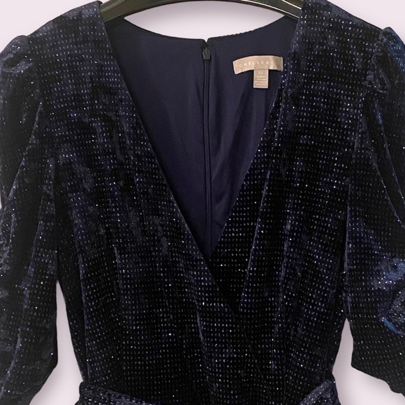 Chelsea28  - Velvet Glitter Wide Leg Jumpsuit - Picture 4 of 8